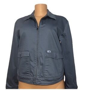 Lee Vintage Chetopa Twill Blue Service Utility Jacket Womens Size Small‎